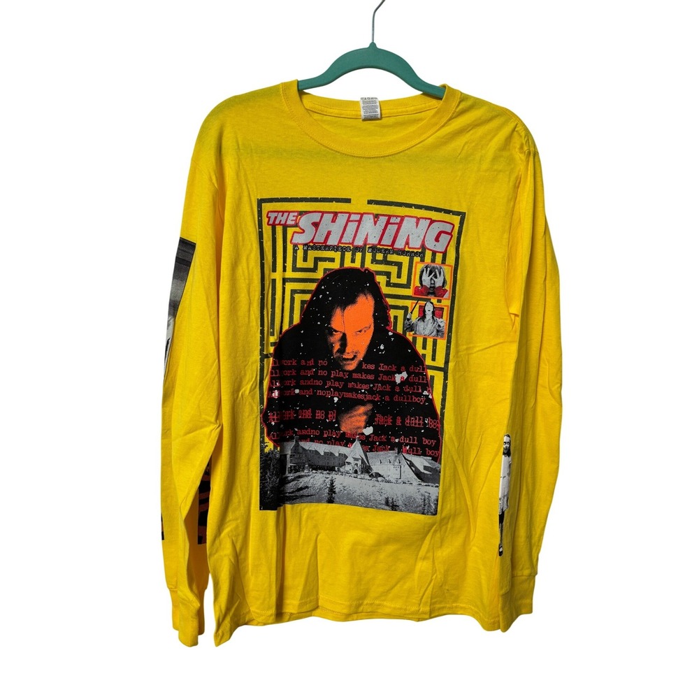 Graveyard Goods The Shining Horror Movie Graphic Long Sleeve Yellow Shirt FotL S